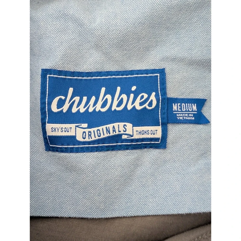 Chubbies Originals Gray Elastic Waist Stretch Cotton Shorts Womens Medium - Picture 2 of 10